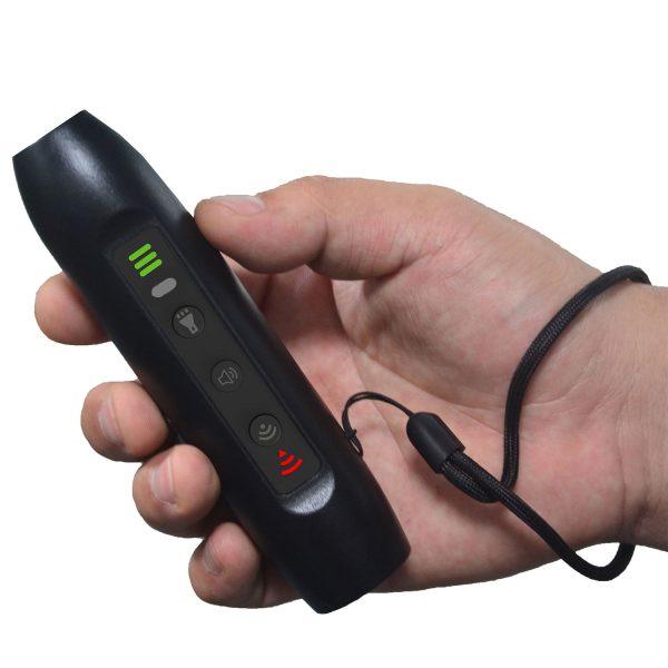 Top Selling Rechargeable Portable Handheld Dog Repeller Waterproof Flashlight with SOS Alarm Anti-Barking Ultrasonic for Travel