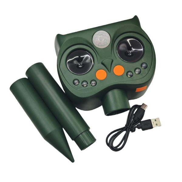 OMNI CATCH Easily Installation Modes Adjustable Alarm Led Flashing Solar Powered Ultrasonic Animal Pest Repeller