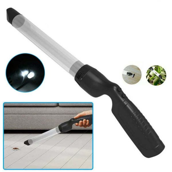Eco-friendly Portable Battery Operated Insect Vacuum Sucker Stick Handheld Critter Catcher Wand for Pest Control