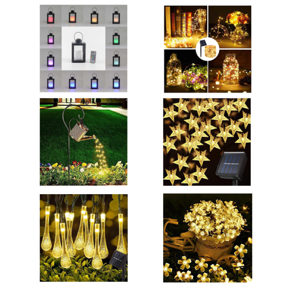 Hot Selling Outdoor Solar Christmas Lights Waterproof Garden Christmas Decorative Lights