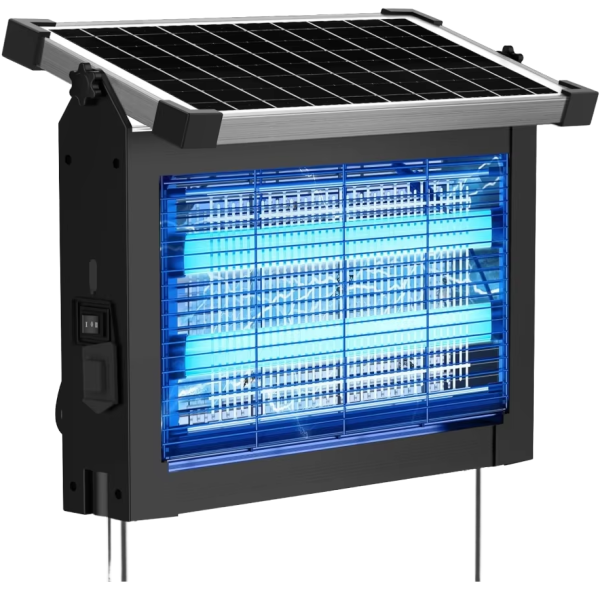 Large-Size Outdoor Solar Mosquito Killer Light Trapping Fly Catcher, Automatic Mosquito Lamp for Outdoor Yards & Parks