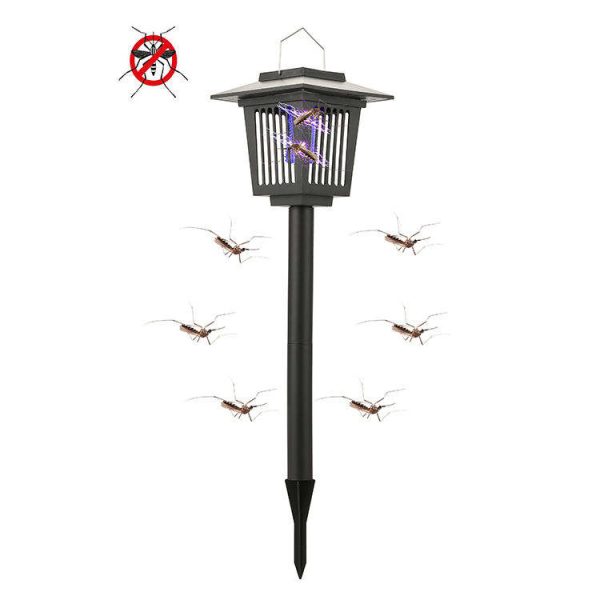 Outdoor Solar-Powered Insect Mosquito Killer Ultraviolet Mosquito Killer Lamp for Garden