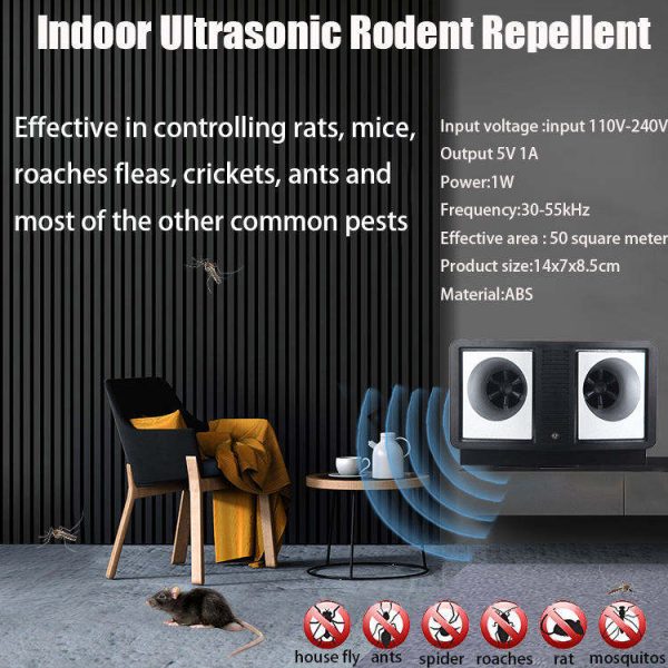 Widely Used Restaurant Ultrasonic Electronic Pest Control Device Effective Rat & Mouse Repellent Insect Repelente Ultrasonido - Image 4