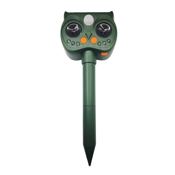 OMNI CATCH Easily Installation Modes Adjustable Alarm Led Flashing Solar Powered Ultrasonic Animal Pest Repeller - Image 2