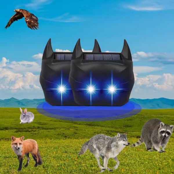 New Arrival Night Night Led Light Sensor Flashing Wild Animal Deterrent Solar Powered Animal Repeller for Foxes Wolves - Image 4
