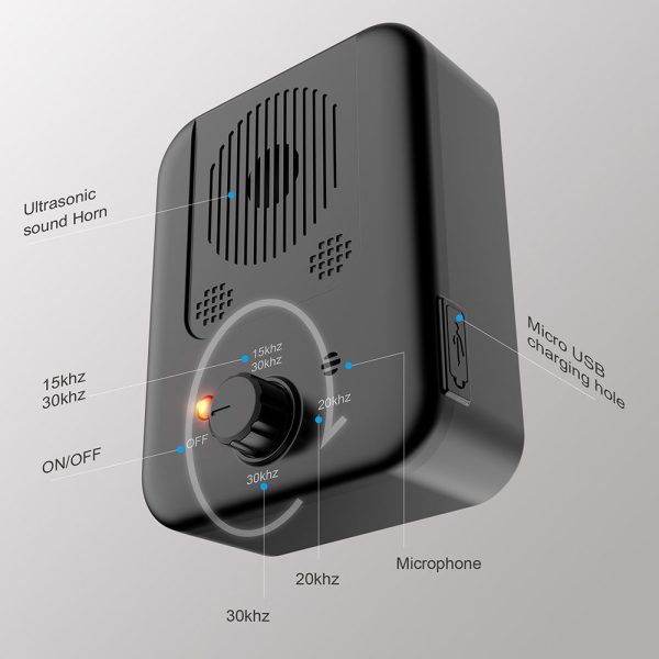 Professional Anti-Uv High Waterproof Rechargeable Ultrasonic Dog Anti-Barking Device Ultrasonic Animal Repeller - Image 3