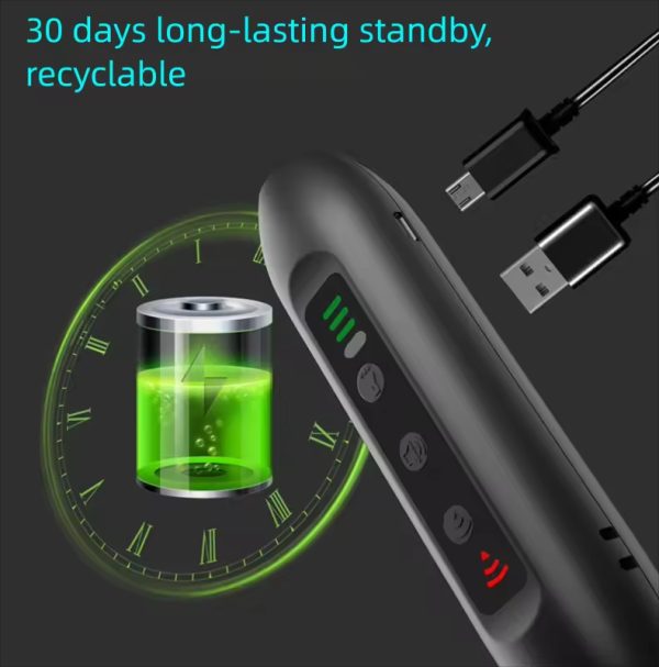 Top Selling Rechargeable Portable Handheld Dog Repeller Waterproof Flashlight with SOS Alarm Anti-Barking Ultrasonic for Travel - Image 3