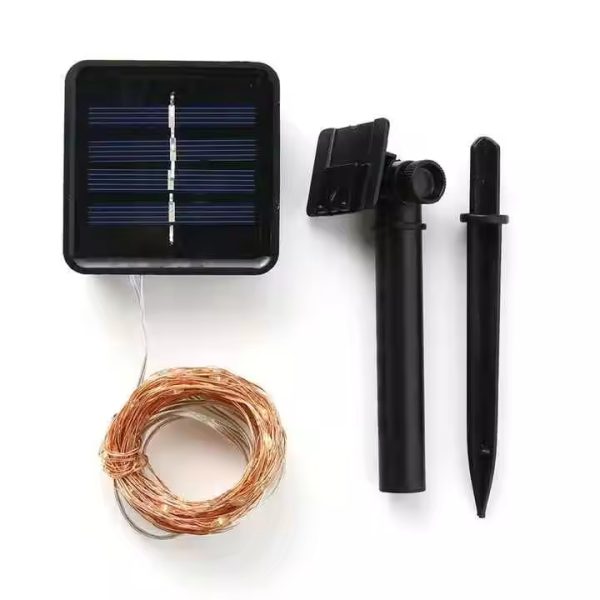 Solid Copper Wire Outdoor Solar Powered Fairy Lights Waterproof Christmas Decoration for Garden Yard Camping Patio Party - Image 4