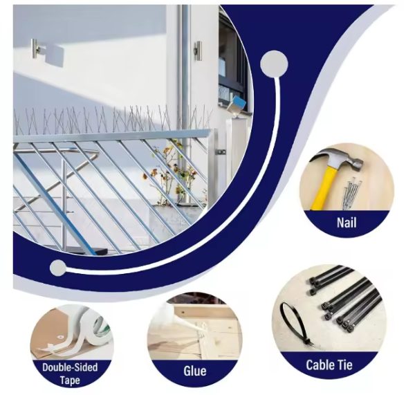 Best Selling Stainless Steel Anti-Corrosion Anti Pigeons Bird Spikes Effective for Balcony Roof Fence - Image 6