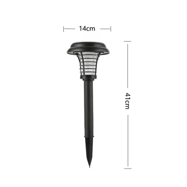 High Waterproof Eco-Friendly Decorated Solar Powered Garden Night Lamp Uv Light Mosquito Killer for Garden Park Green Belt - Image 4