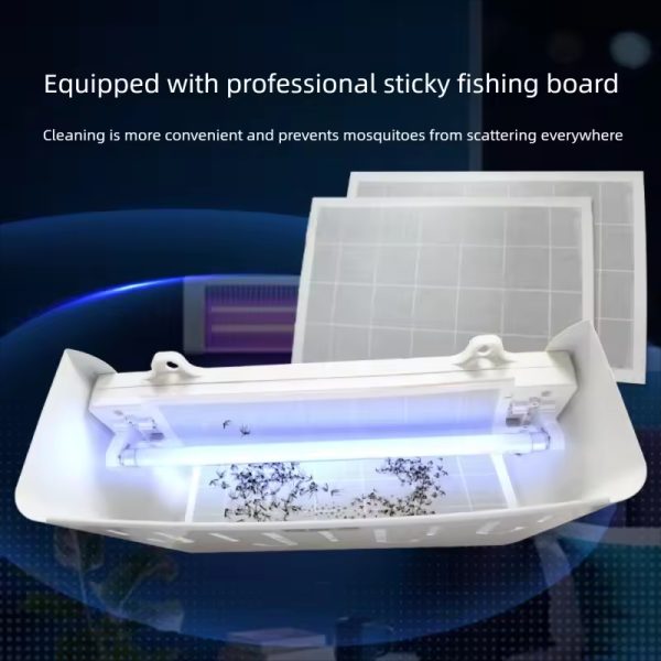 Latest Solid Metal Indoor Pest Control Bug Zapper with UV Lamp Sticky Insect Fly Trap for Family Hotel Fire Safety Conscious - Image 2