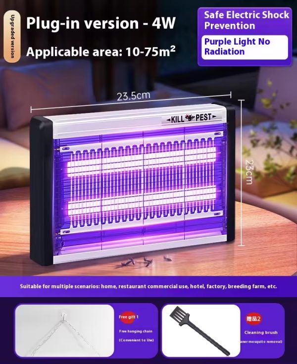 New Arrival Dual-Light Energy-Saving Silent Insect-Killing Electric Lamp Uv Light Mosquito Killer Lamp for Indoor - Image 2